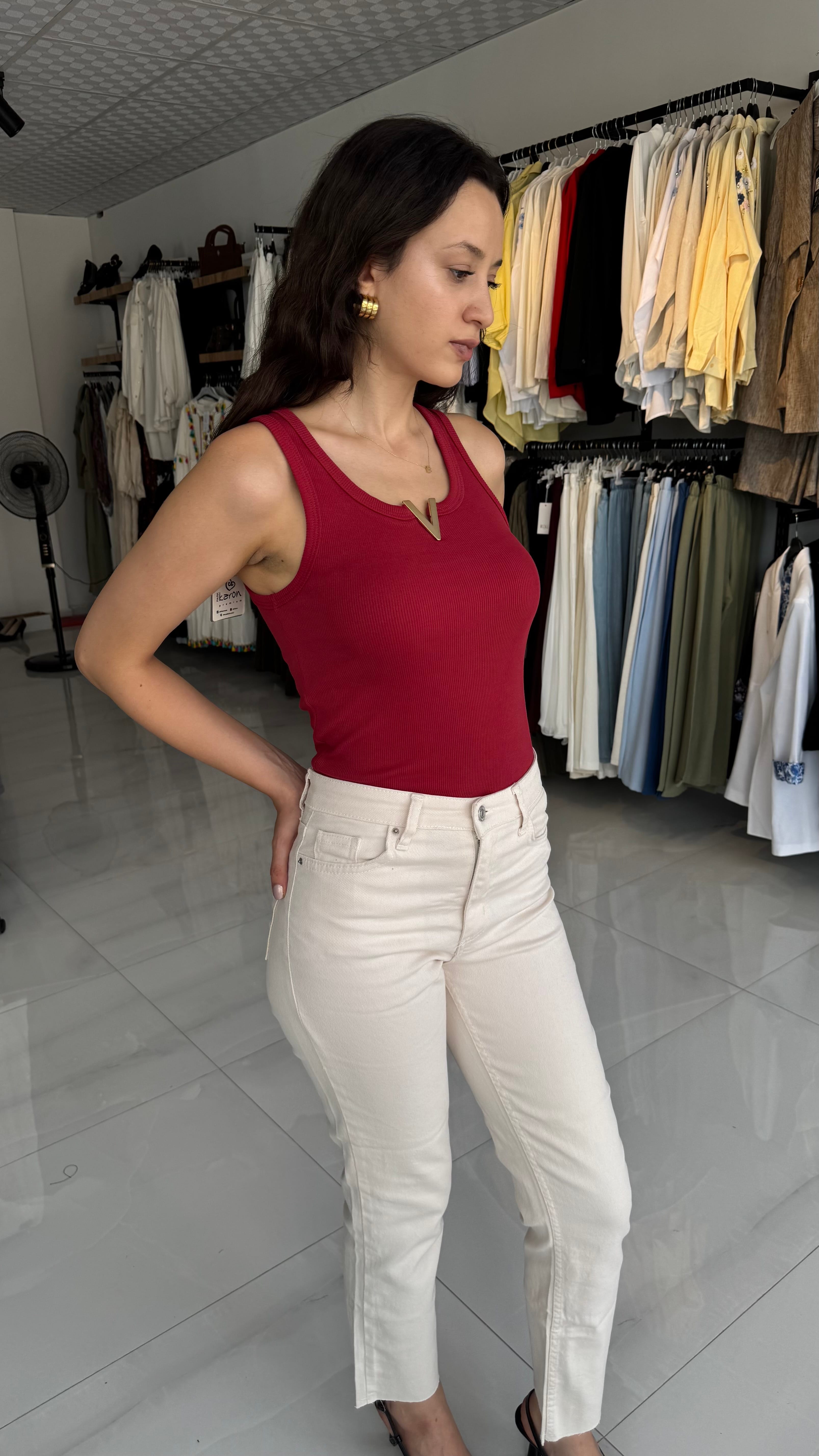 Vanilya boru paça jean