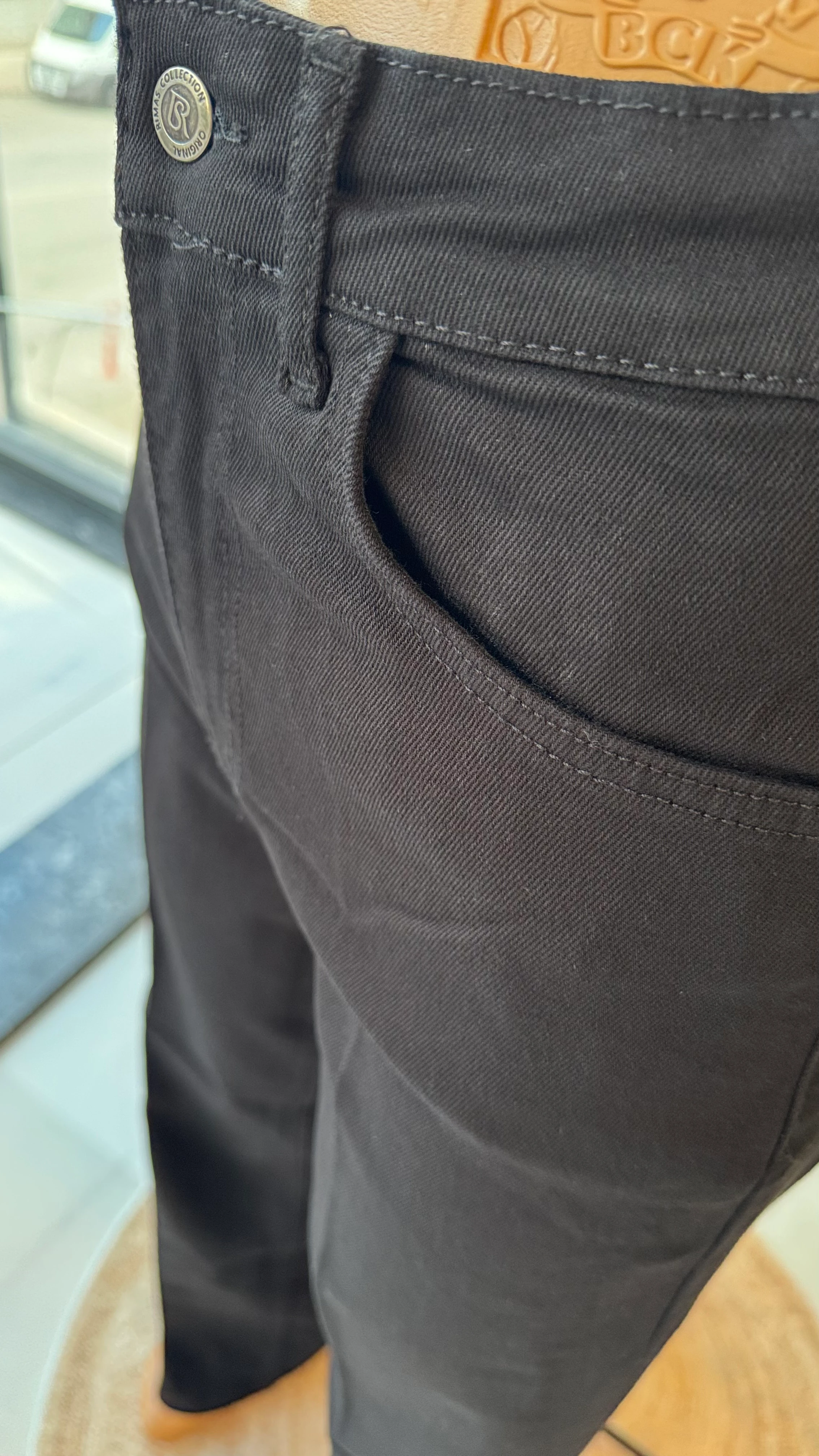 Likralı Wide Leg Jean - Siyah