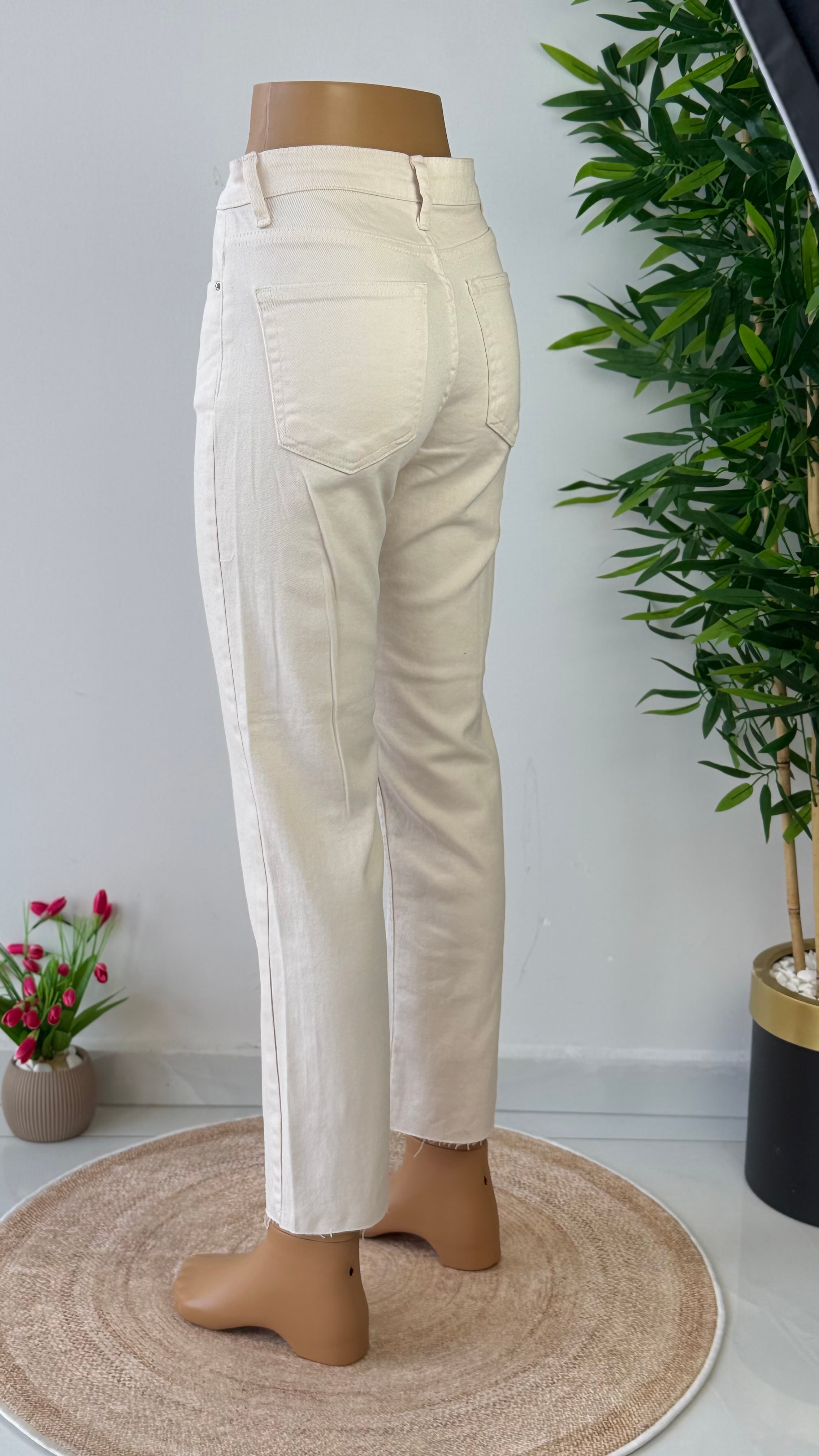 Vanilya boru paça jean