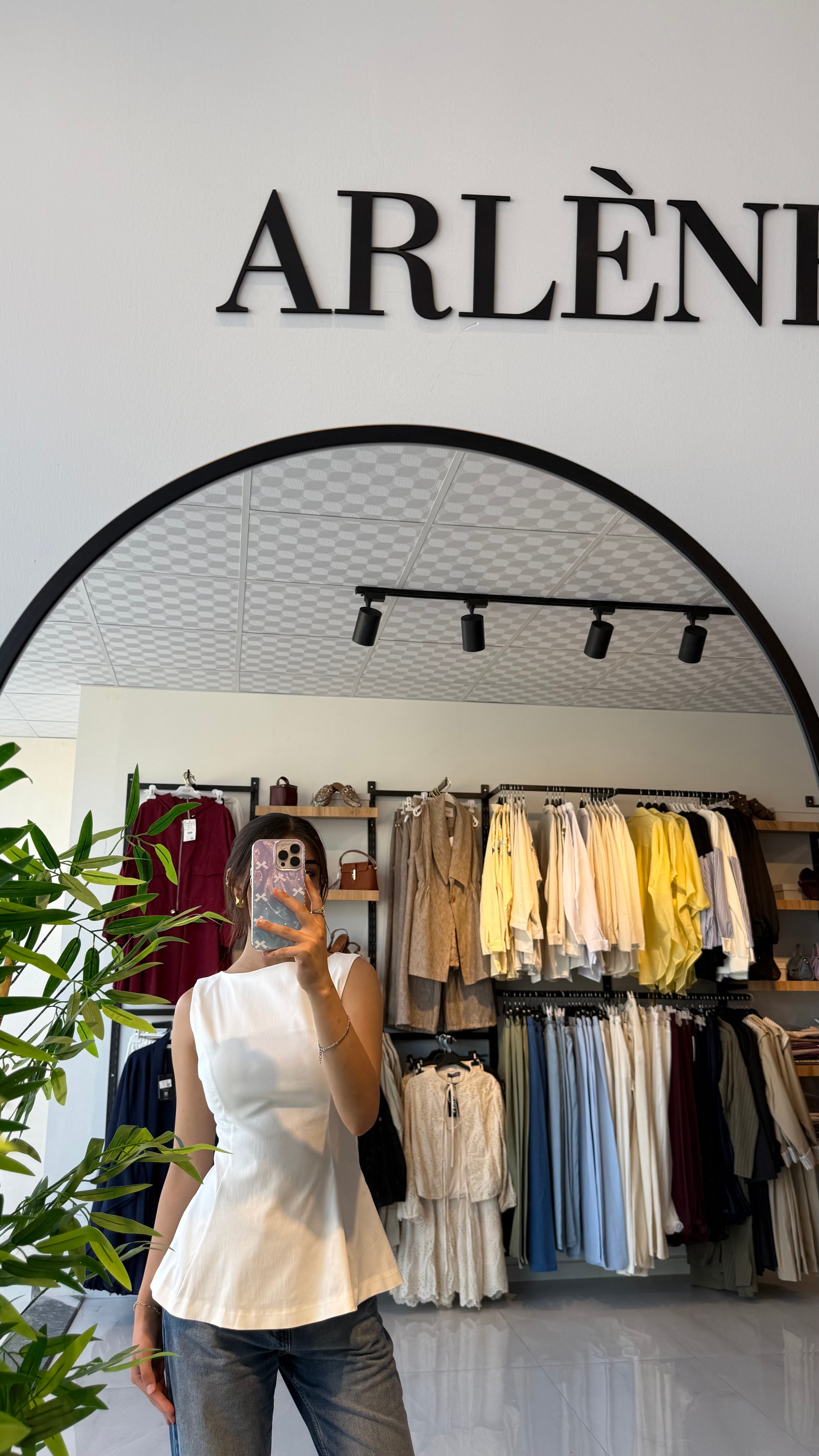 Poplin Top - Beyaz