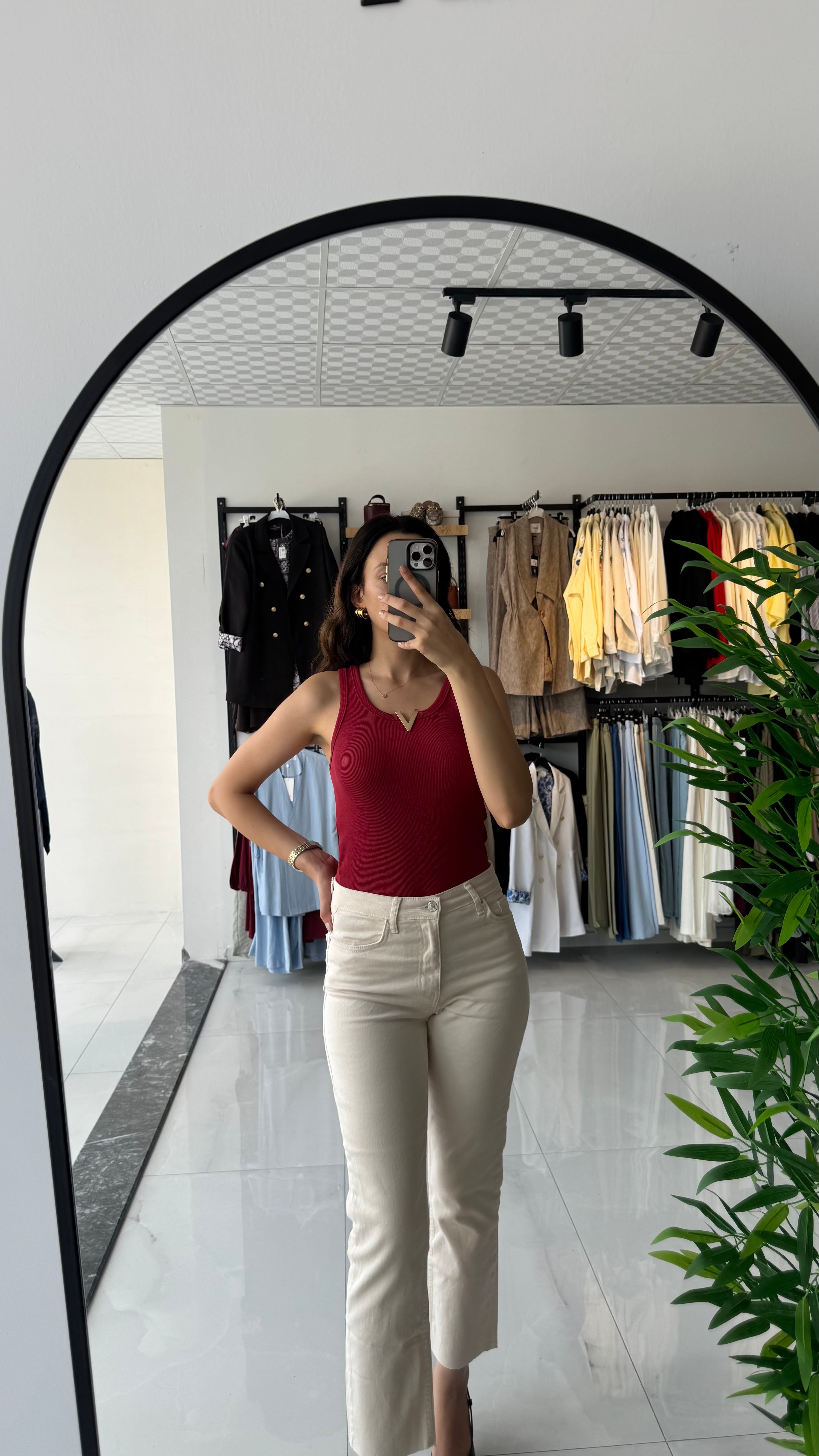 Vanilya boru paça jean