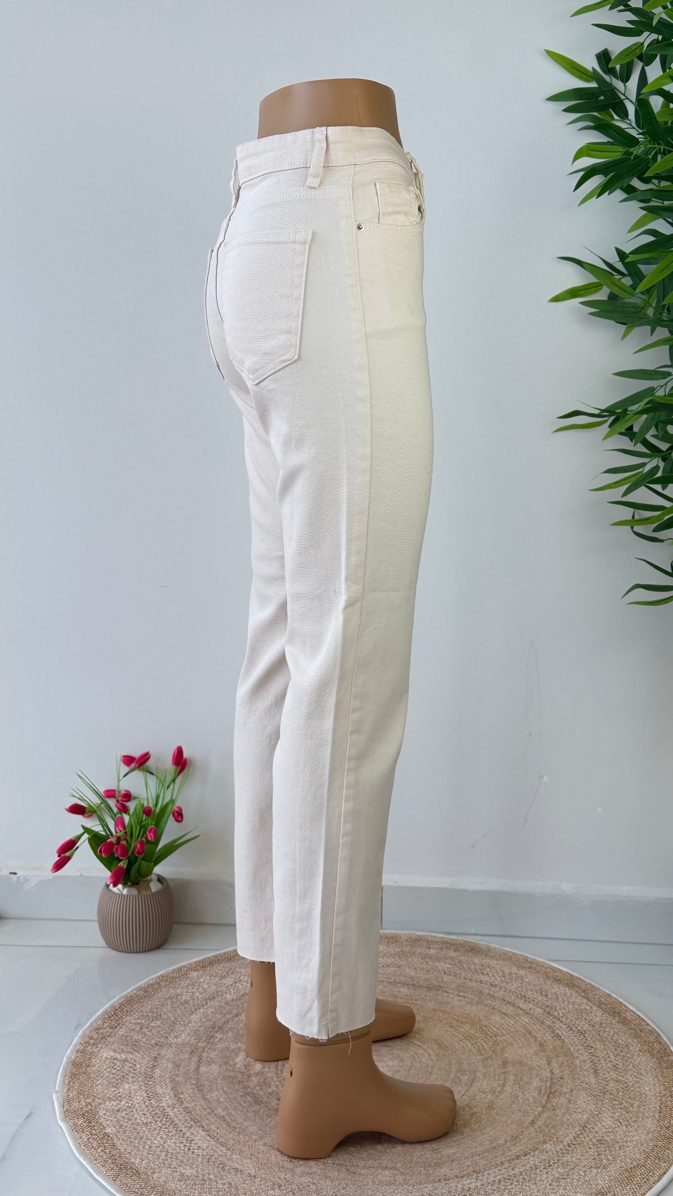 Vanilya boru paça jean