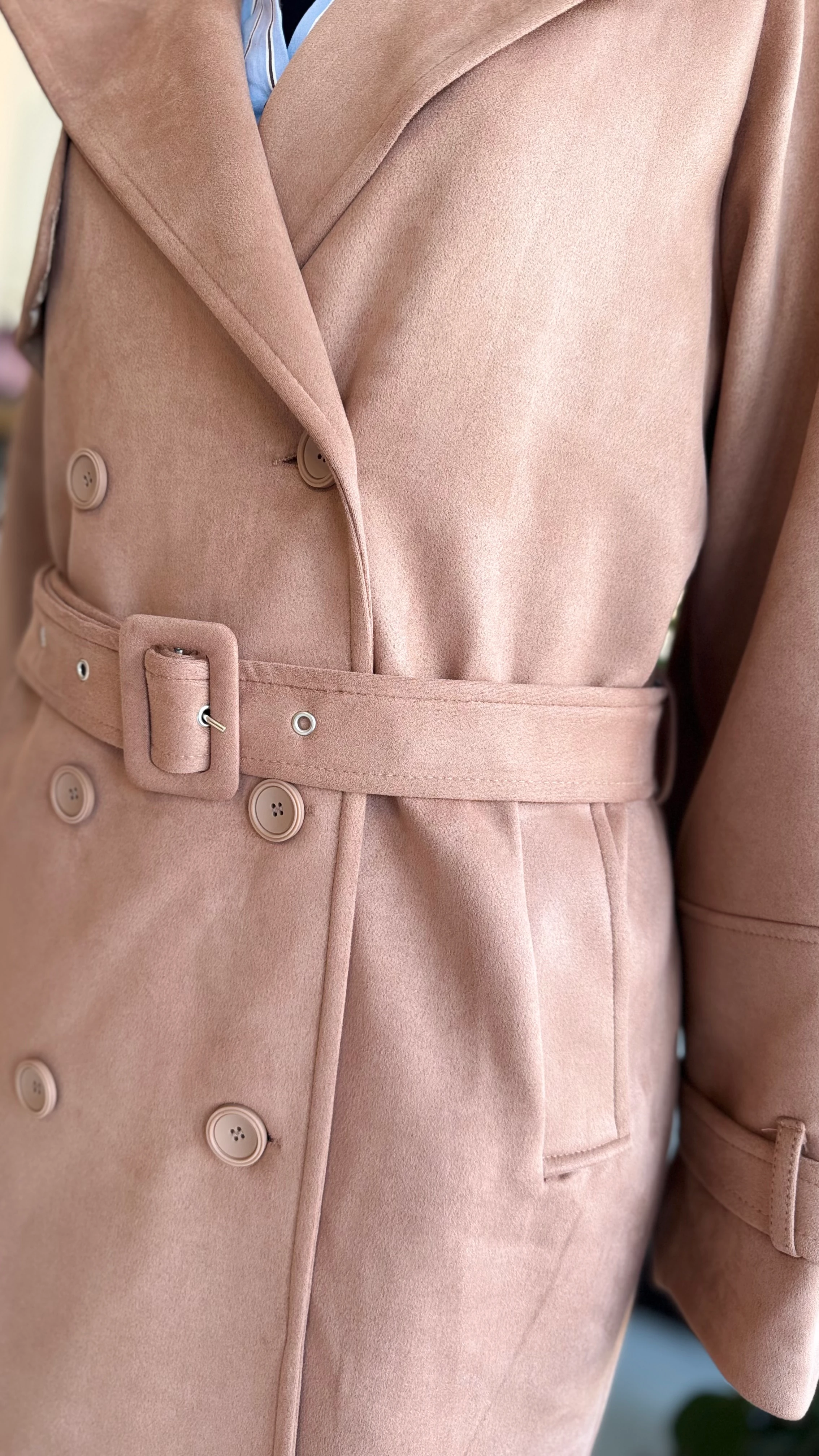 tasarım Süet Kaban - Fındık