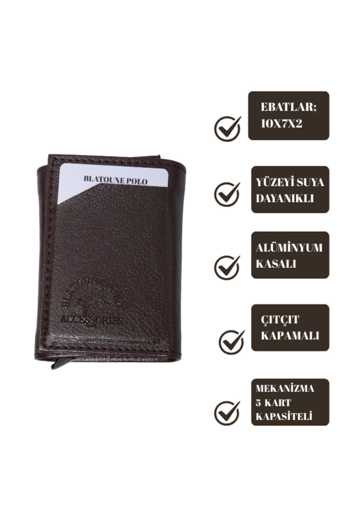 RFID Korumalı Kadın Bej Otomatik Mekanizmalı Hırsızlık Korumalı Para Bölmeli Kartlık Cüzdan