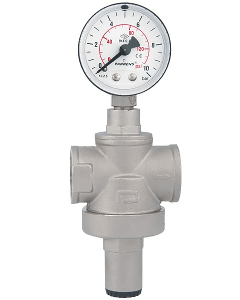 Pakkens 1/2'' Pressure Reducer, Pressure Regulator with Manometer 15 Bar