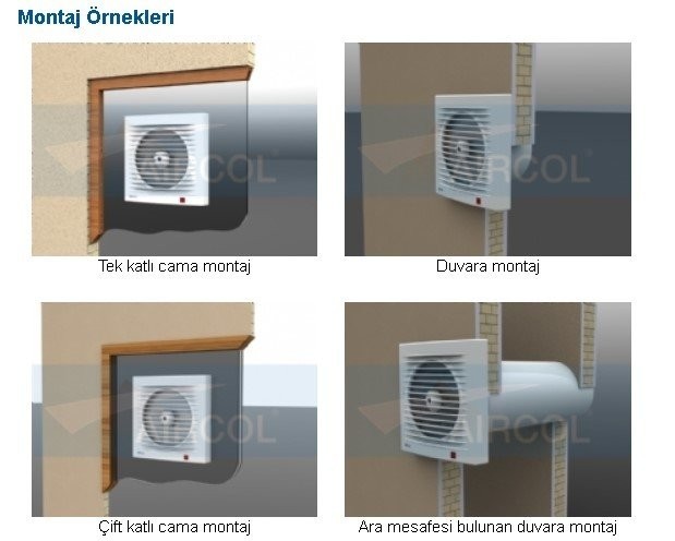 Aircol 150 Automatic Shutter Toilet and Bathroom Fan / Aspirator 300 m³/h - Aircol 150 OP