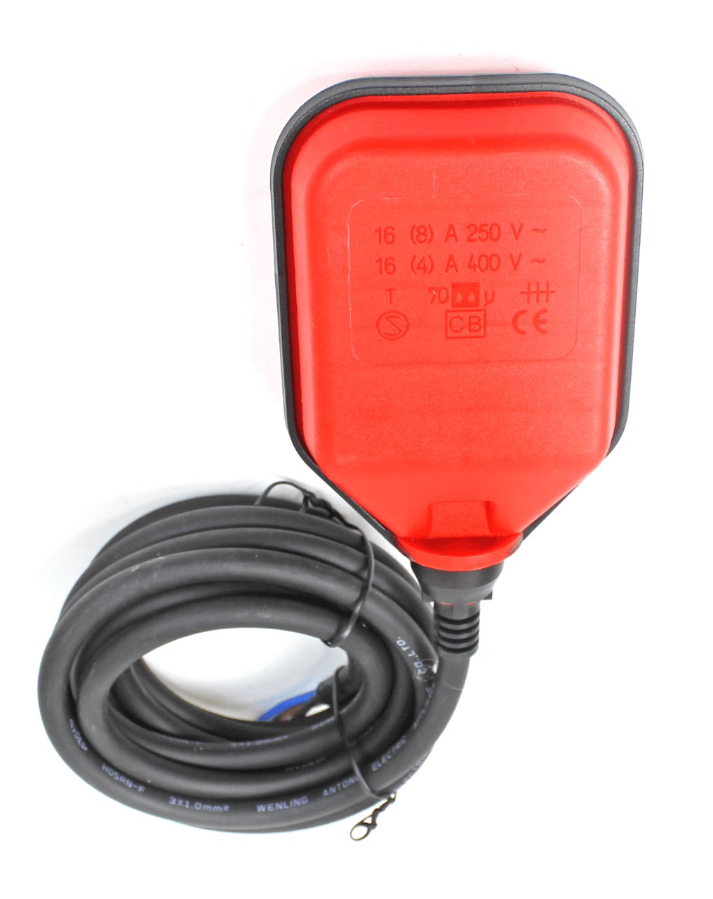 EPC 3 meter Liquid Level Floater with Rubber Cable - Electric Float Switch