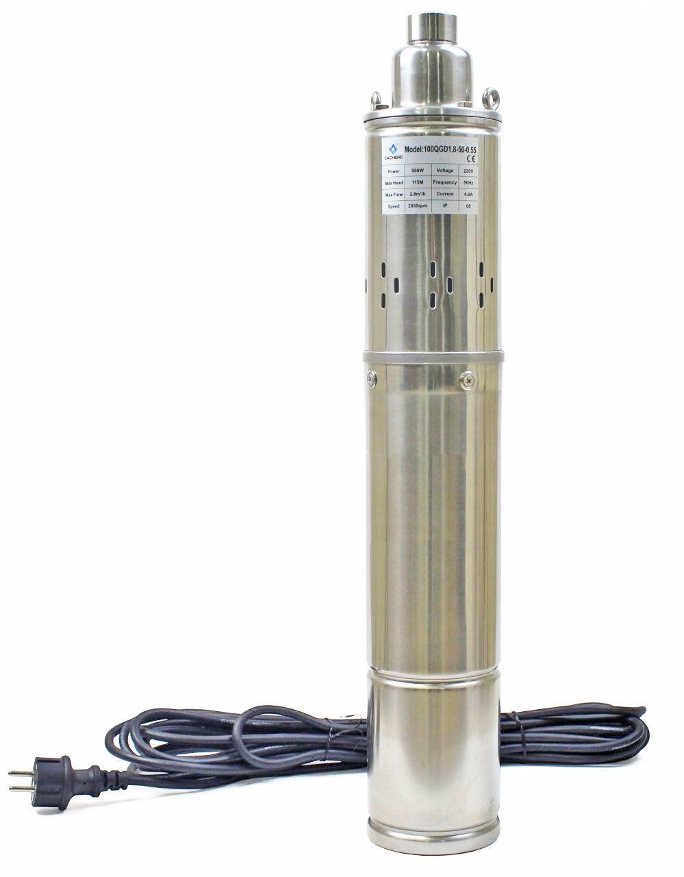 Deep Submersible Pump 4'' 100 mm Outer Diameter Deep Well Pump