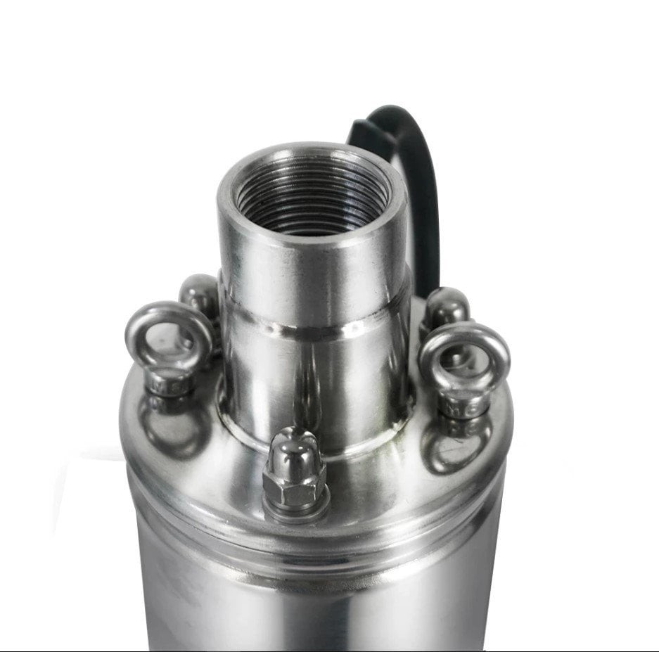 72 Volt DC Solar Powered Submersible Pump 70mm Outer Diameter 1000 Watt with Panel 100 MSS 3.6 m³/h