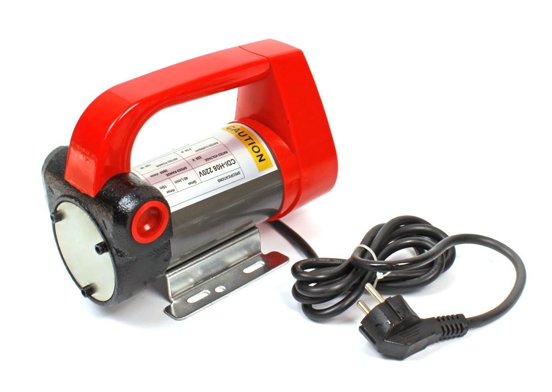 220 Volt 120 Watt Oil and Diesel Transfer Pump, Self-Priming with 40 L/min Flow Rate, Stainless Steel Shaft