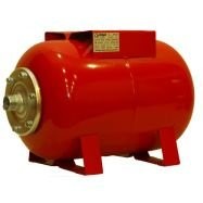 24 Liter Horizontal Expansion Tank, Connection Diameter 1 inch