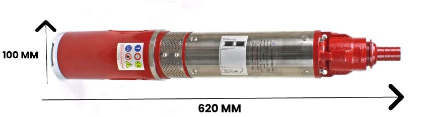 12 Volt Dc Solar Powered Stage Submersible Pump 23 Mss 2.30 m³/h 200 Watt