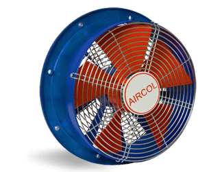 AIRCOL S 300 Plastic Housing Industrial Type Exhaust Fan for Acidic and Humid Environments