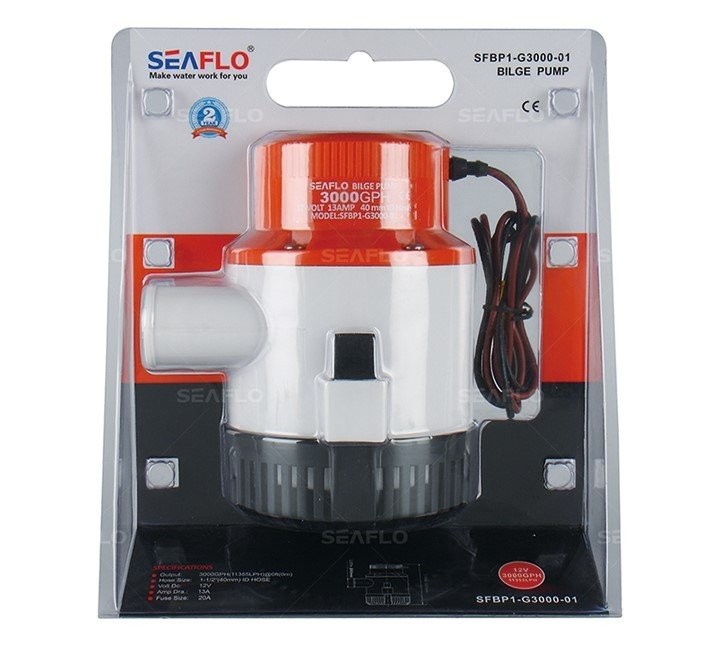 Seaflo SR12214 Bilge Pump 12V 3000 GPH SFBP1-G3000-01