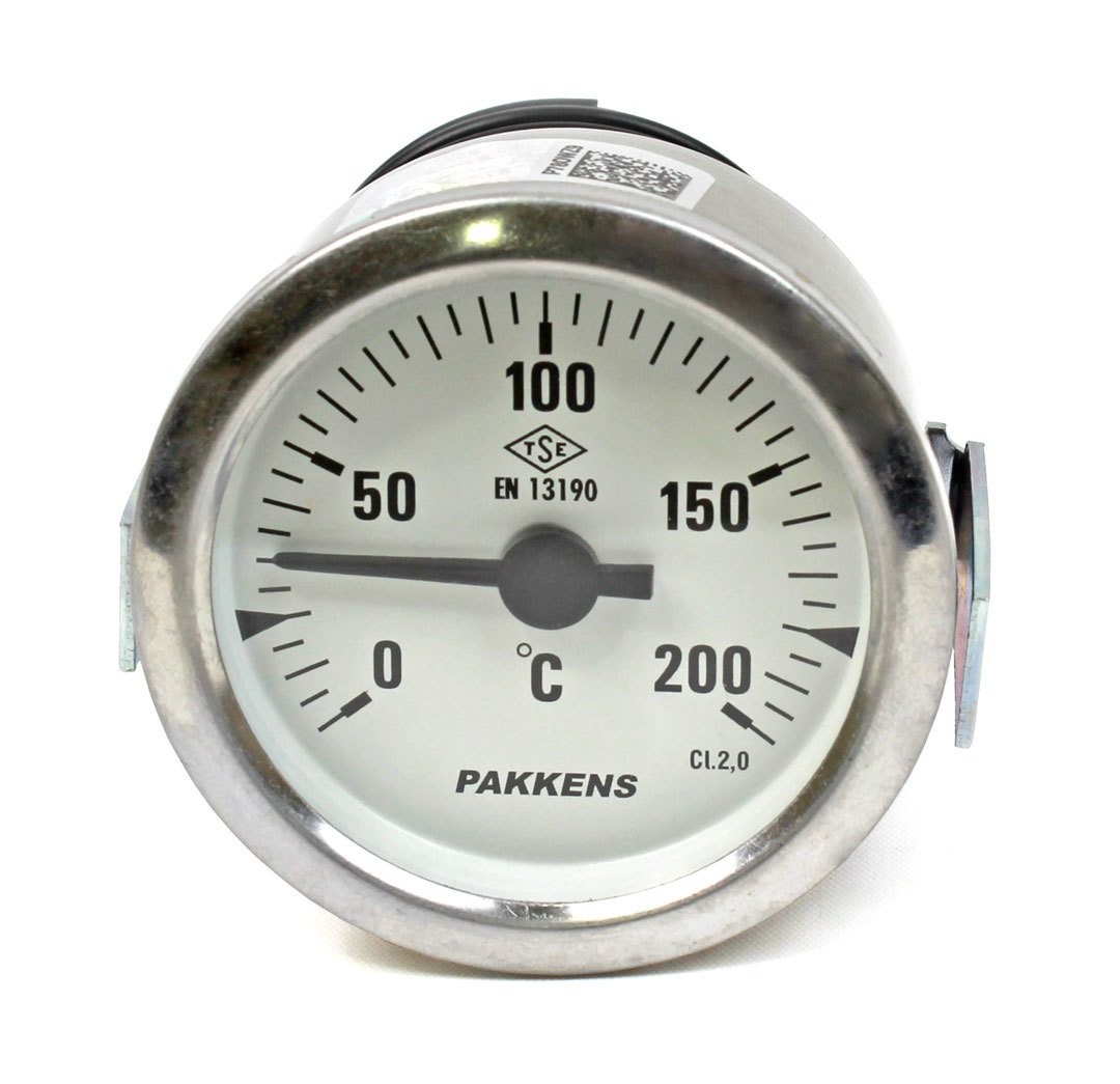 Pakkens Diameter 60 0/+200 °C Panel Type Gas Thermometer Back Connection 