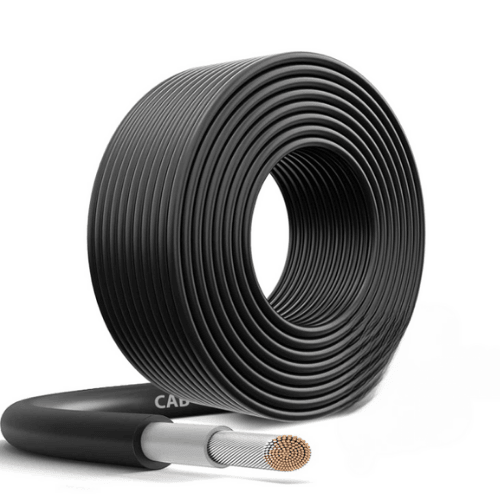 Solar Cable for Solar Energy Systems, 6mm2 Solar Cable Black 5 mt