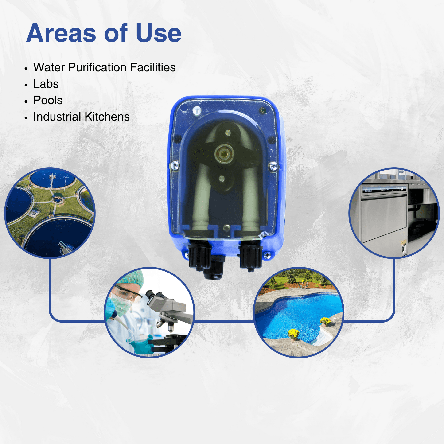 Kampa DC 12 Volt Detergent Dosing Pump, Peristaltic Pump 7.2 Liters / Hour 0.1 Bar