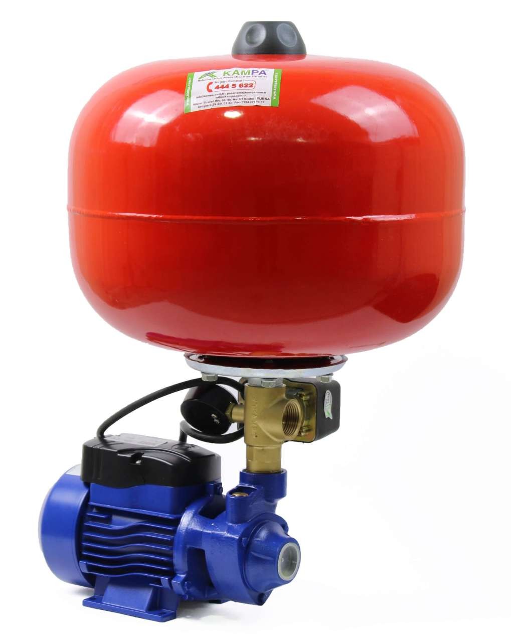 Kampa Tazyik-22 2-Stage 2-Unit Home-Type Mini Pressure Pump with 24-Litre Tank