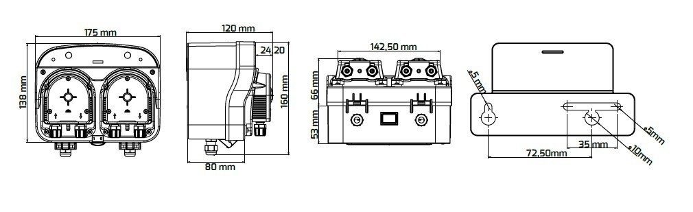 Antech Aspendose PER150 Double Head Dosing Pump for Dishwashers