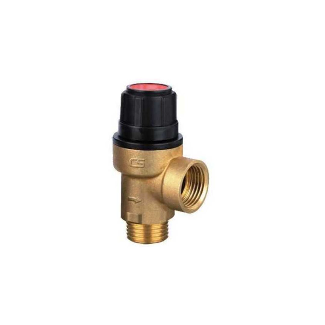 6 Bar Fixed-Pressure Safety Valve 1/2''