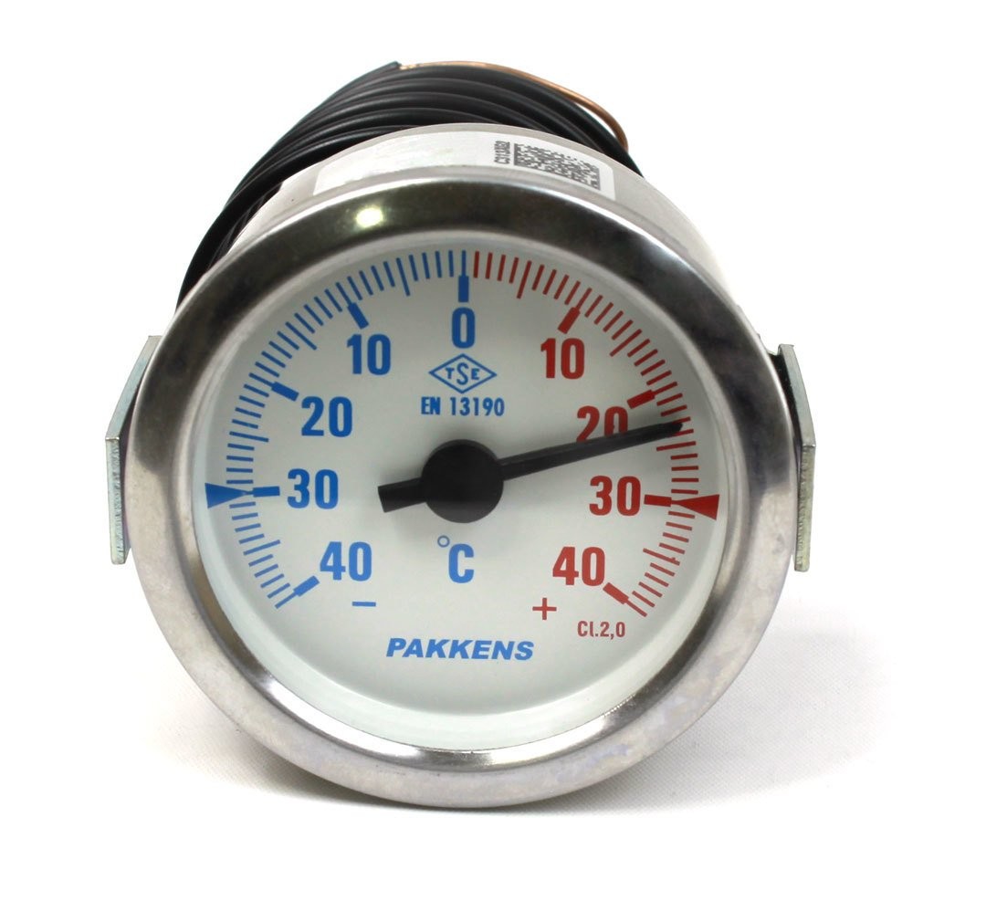 Pakkens Diameter 60 -40/+40 °C Panel Type Gas Thermometer Back Connection