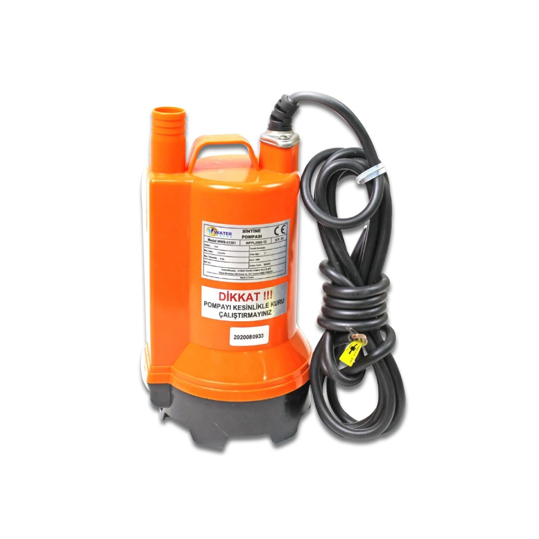 Water Sound WWB-01501 12 Volt Bilge Pump 8 mss 15 m³/h