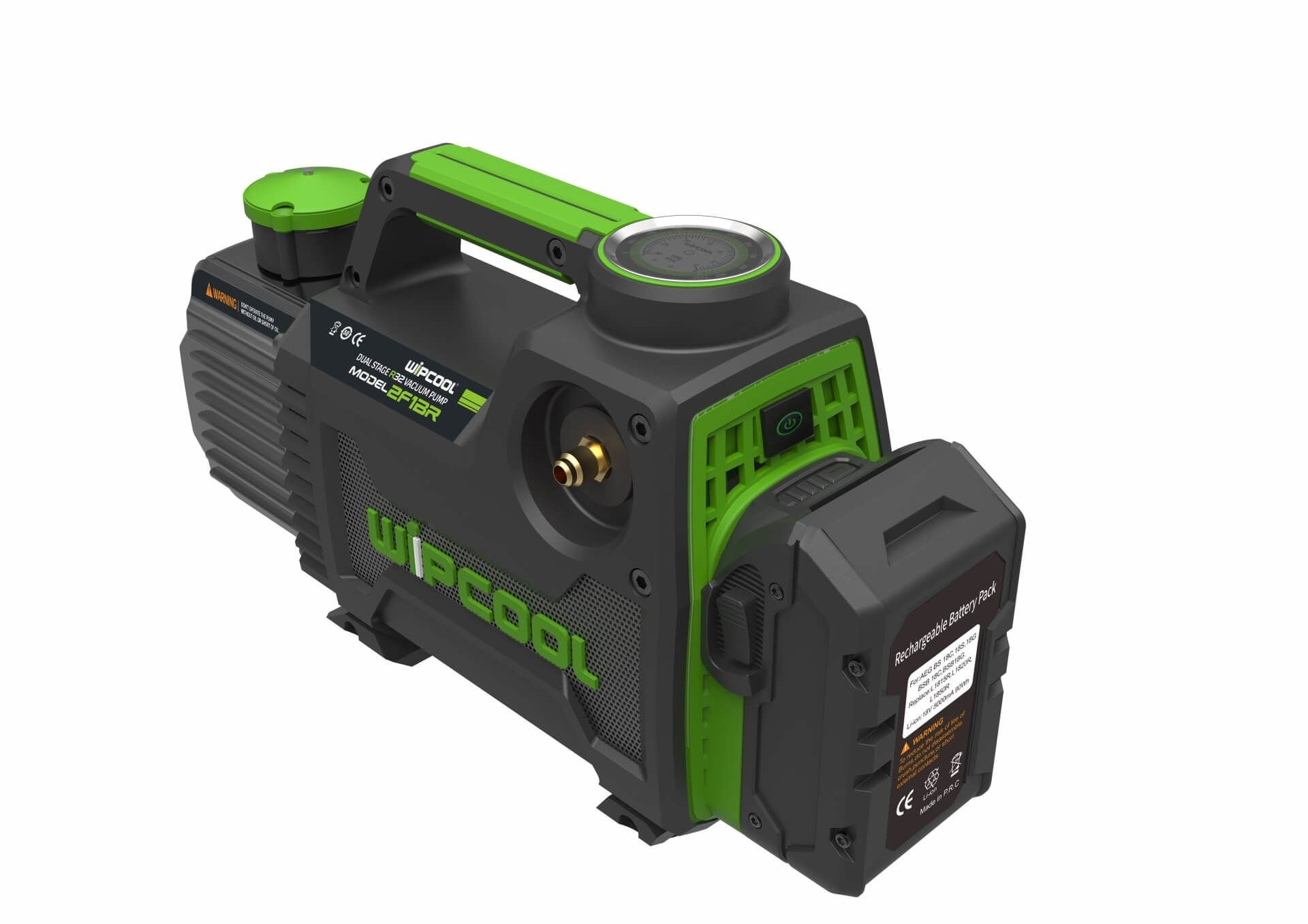 Wipcool Pump Rechargeable Battery-Operated Cordless Portable Vacuum Pump 8.5 m³/h 2F2BRK