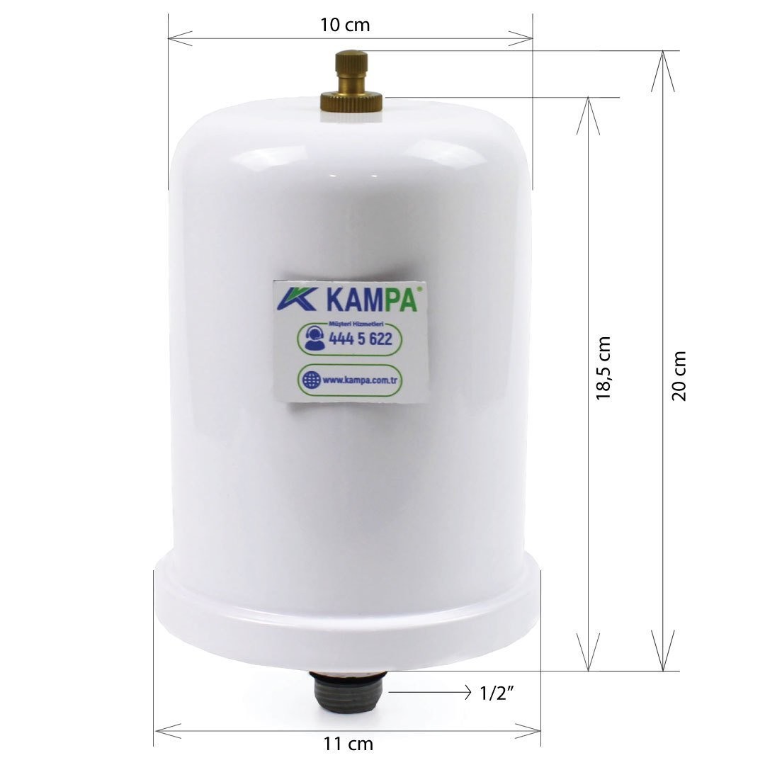 2 Litre Hot Water Expansion Tank 90 ℃ Burst-Proof Tank