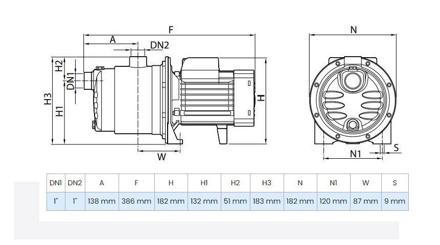 Wilo SPS Silence 5-58 Silent Jet Pump with Stainless Casing