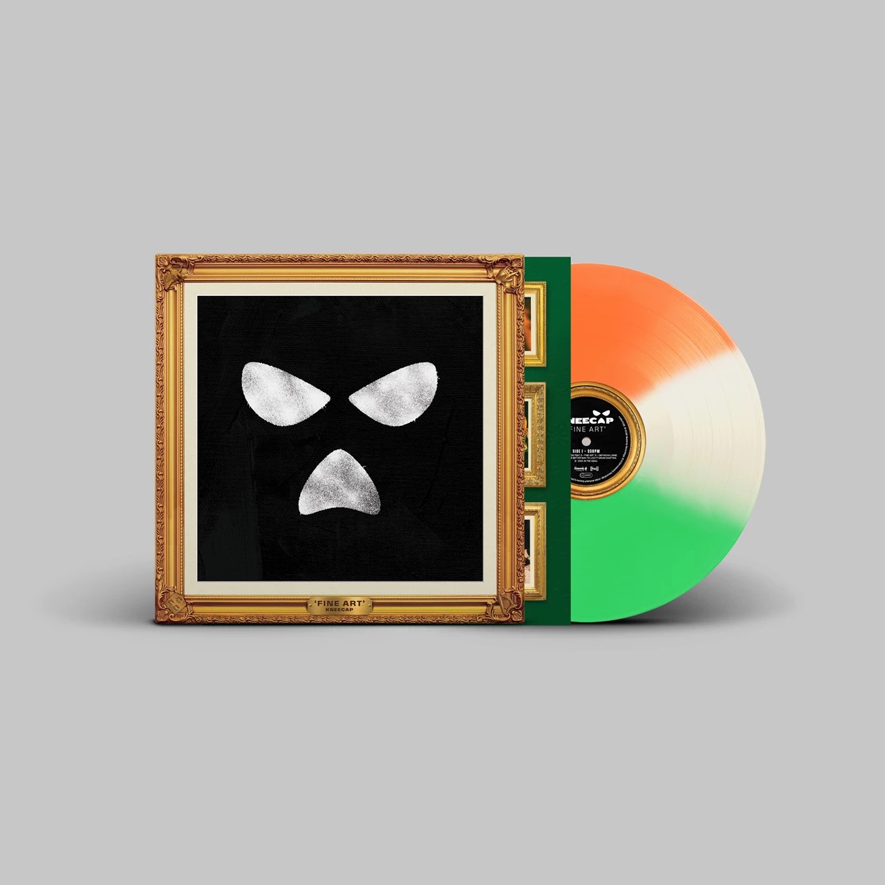 Kneecap Fine Art - Limited Edition Green, White and Orange Tri-Colour Vinyl