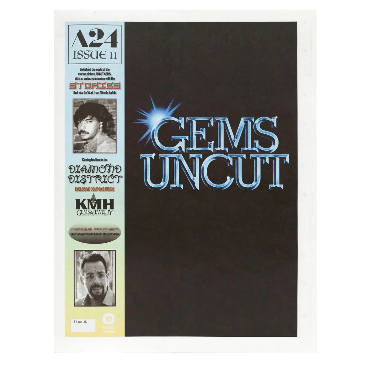 Gems Uncut Zine by Josh & Benny Safdie