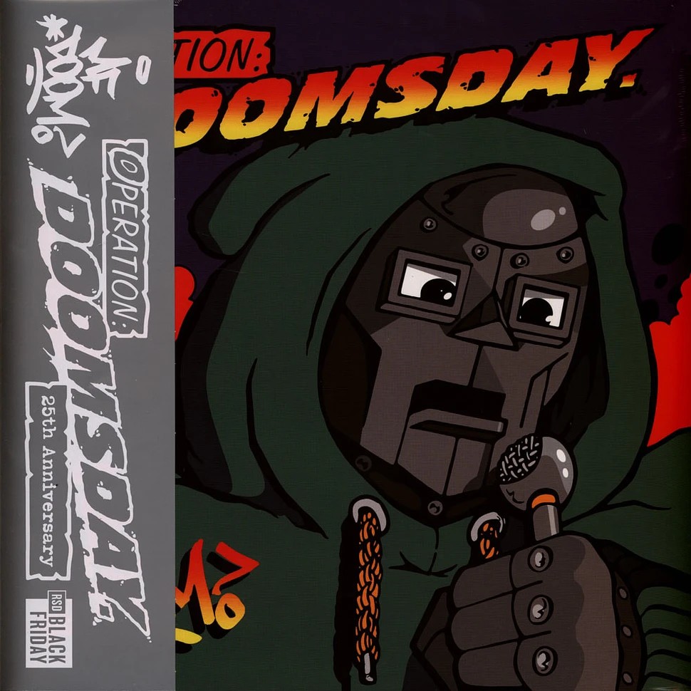 MF DOOM - Operation: Doomsday 25th Anniversary Black Friday Record Store Day 2024 Metallic Silver Vinyl Edition w/ Original Fondle 'Em Artwork