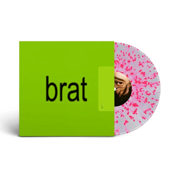 Charli XCX - Brat Clear Pink Splatter Vinyl