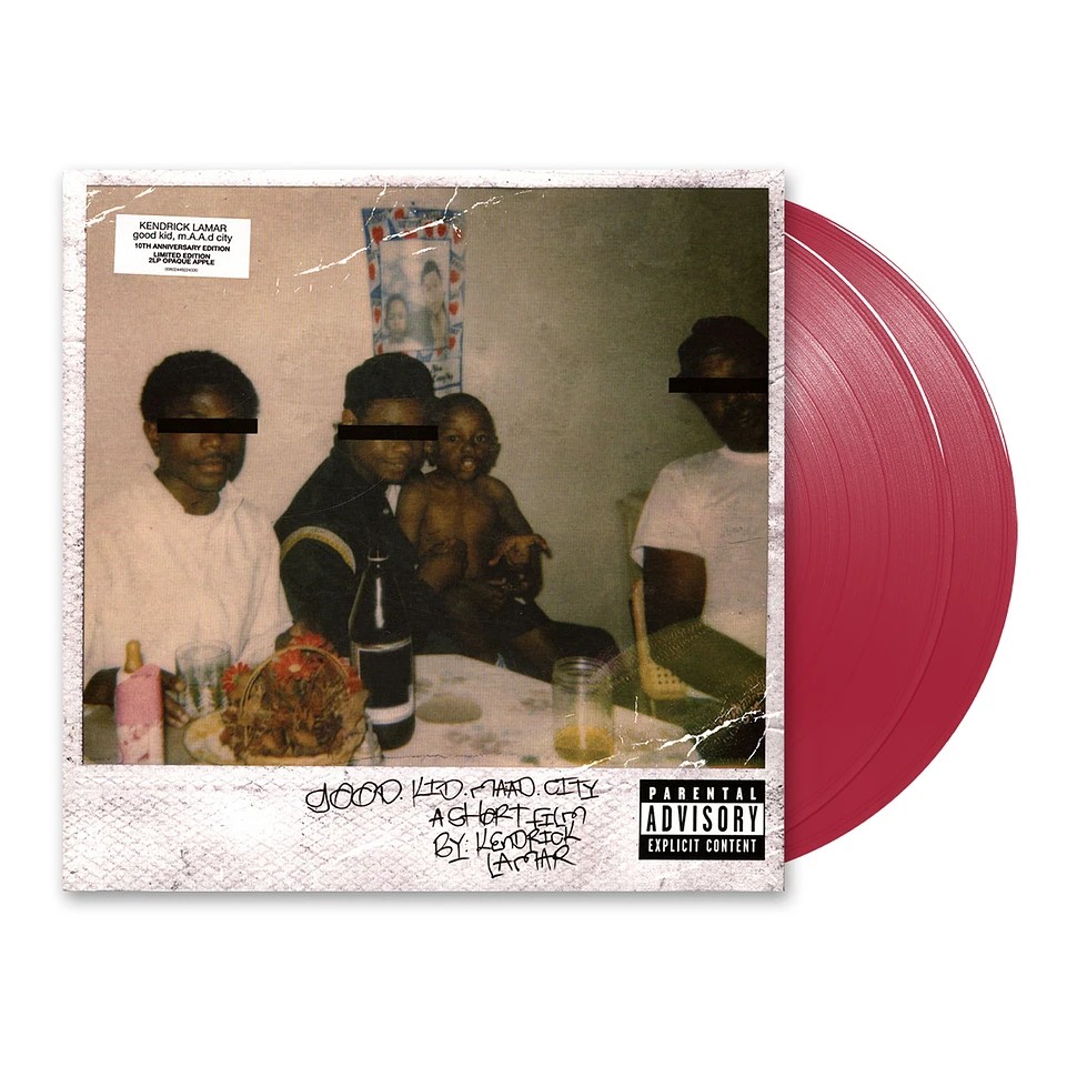 Kendrick Lamar Good Kid, M.A.A.D City 10th Anniversary Opaque Red Vinyl Edition