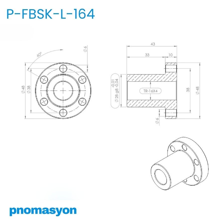 BRONZ SOMUN SOL(CuSn12)(P-FBSK-L)