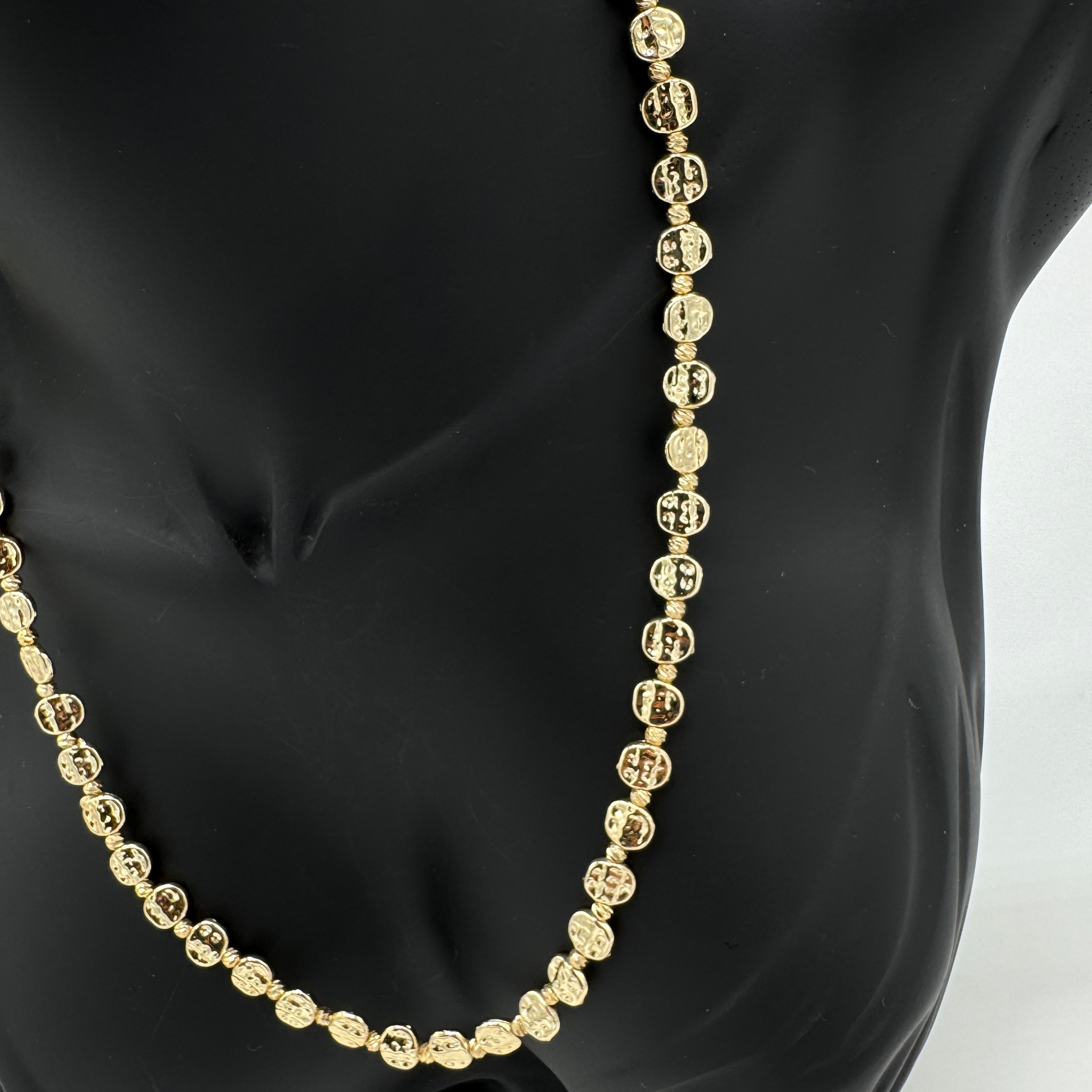 Gold Antik Desen Doreli Kolye - Gold