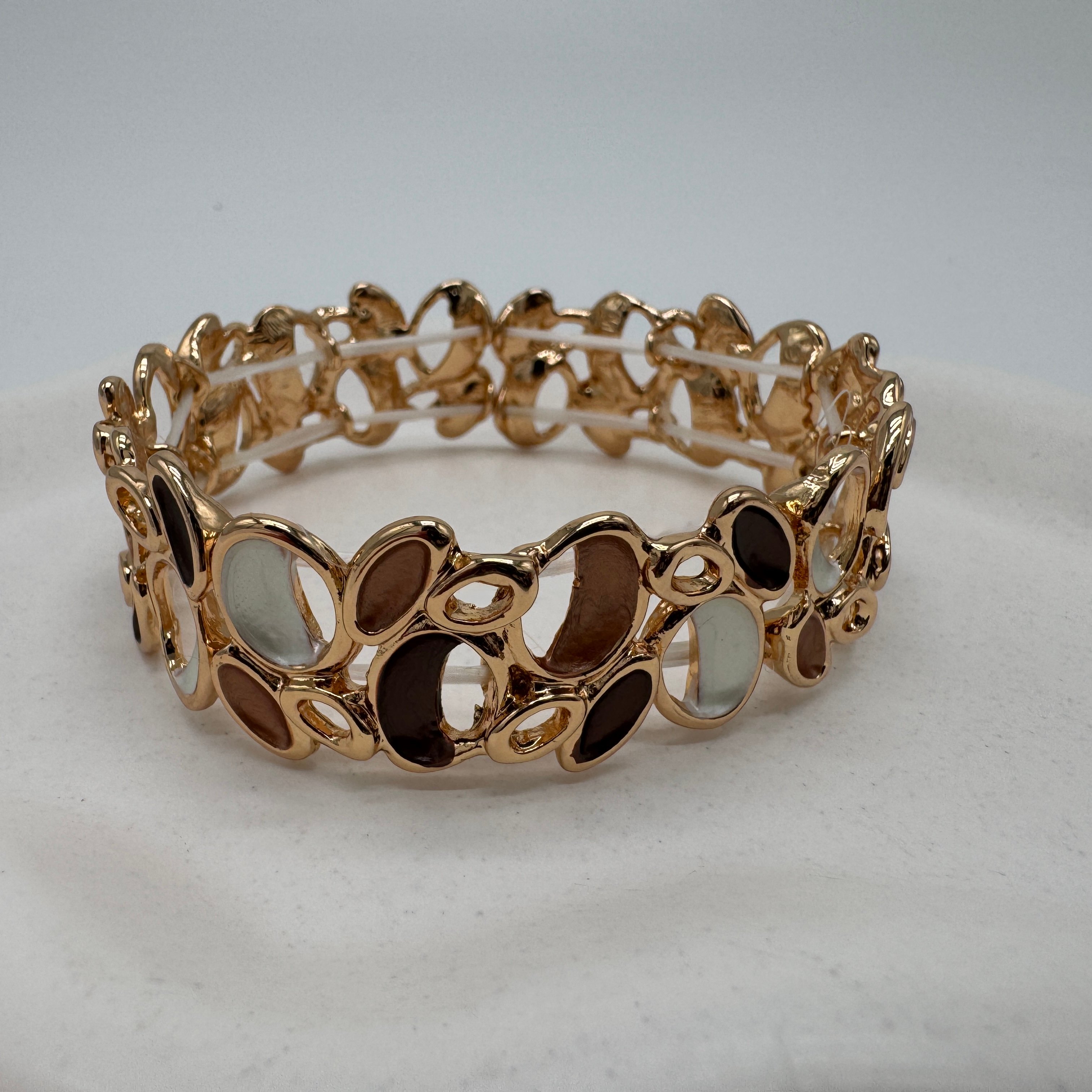 Divine Pulse Özel Seri Amber Bloom Kelepçe Bilezik - Gold