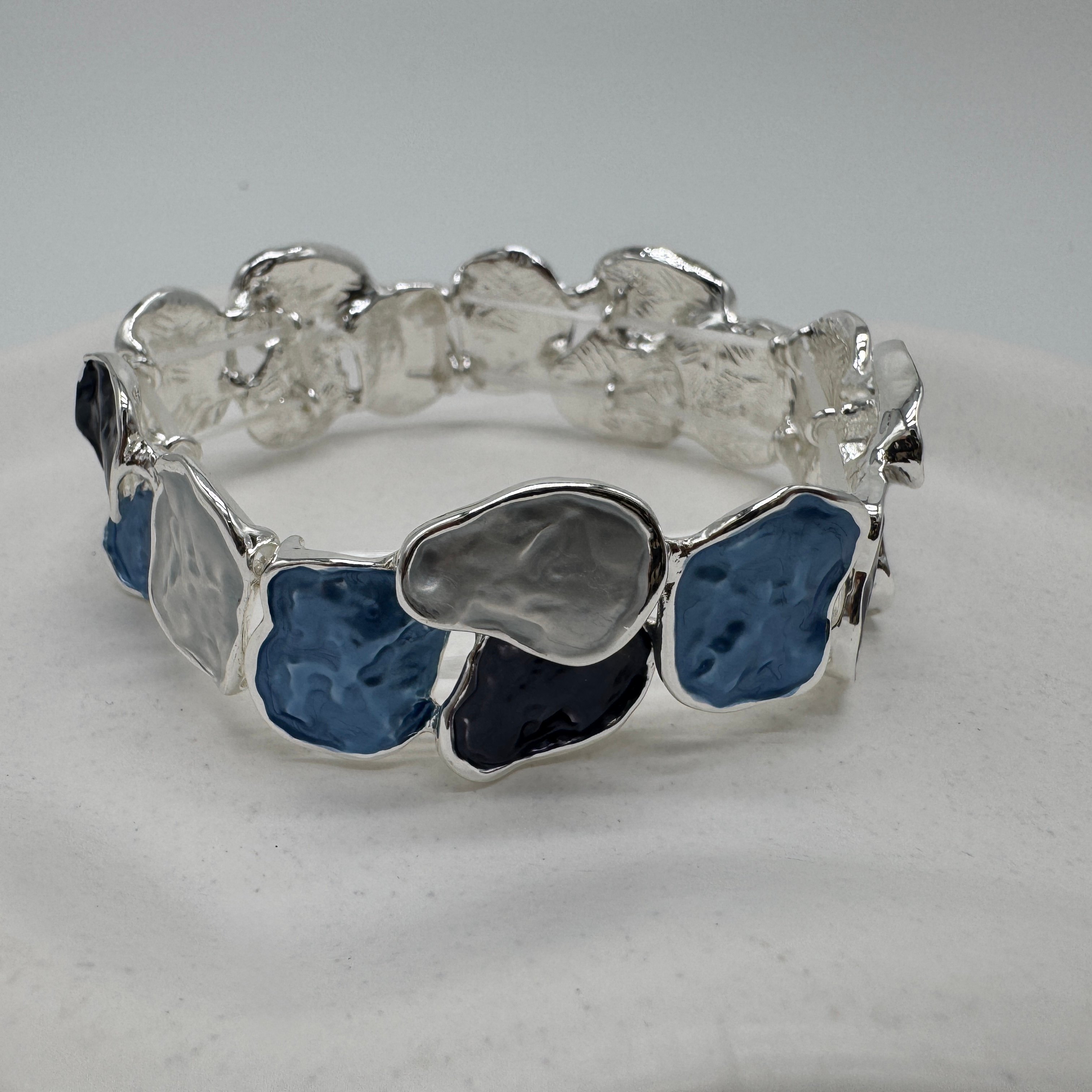 Divine Pulse Özel Seri Ocean Halo Kelepçe Bilezik - Silver