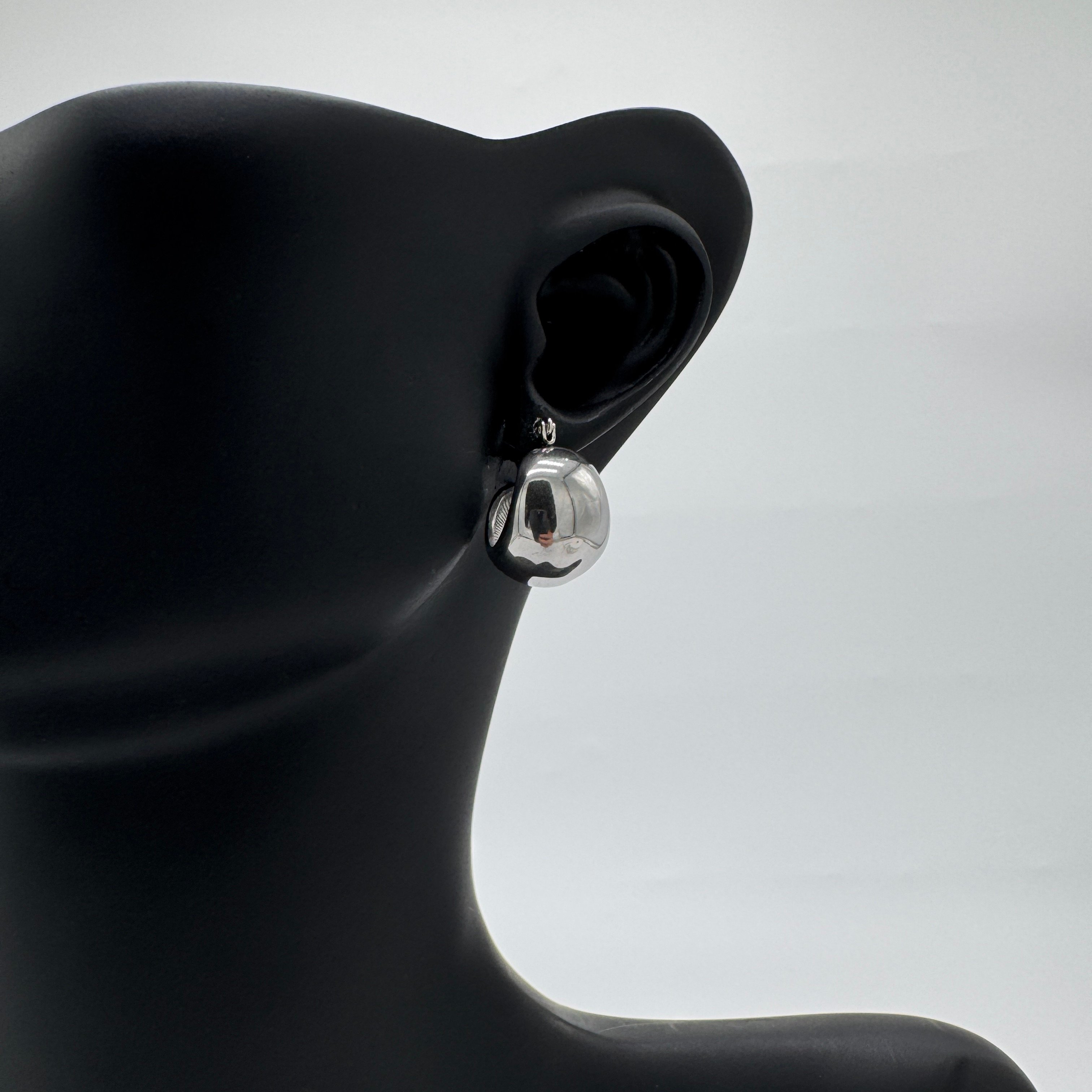 Çelik Silver Vintage Top Halka Model Küpe - Silver