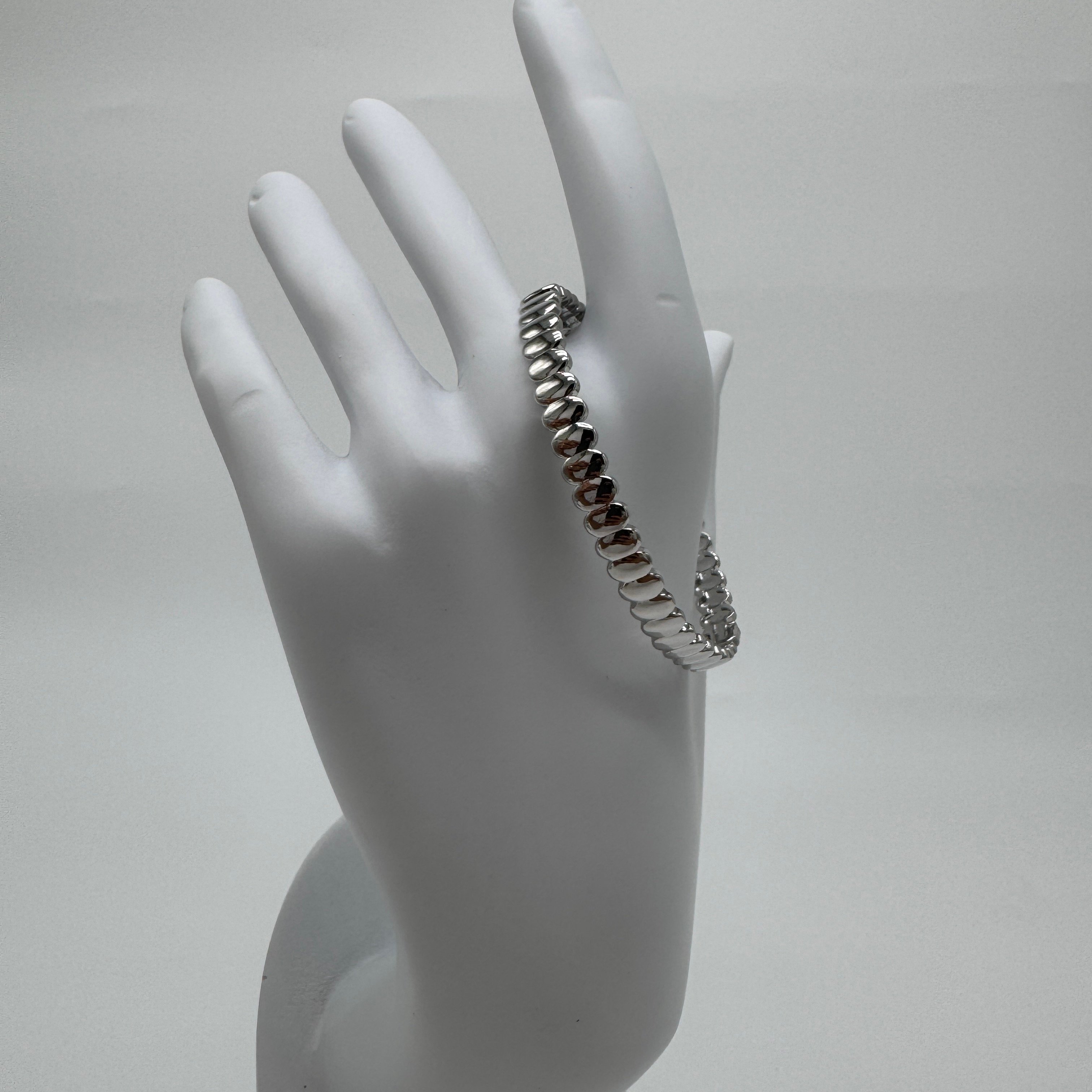 Özel Seri Silver Vintage Kelepçe Bileklik - Silver