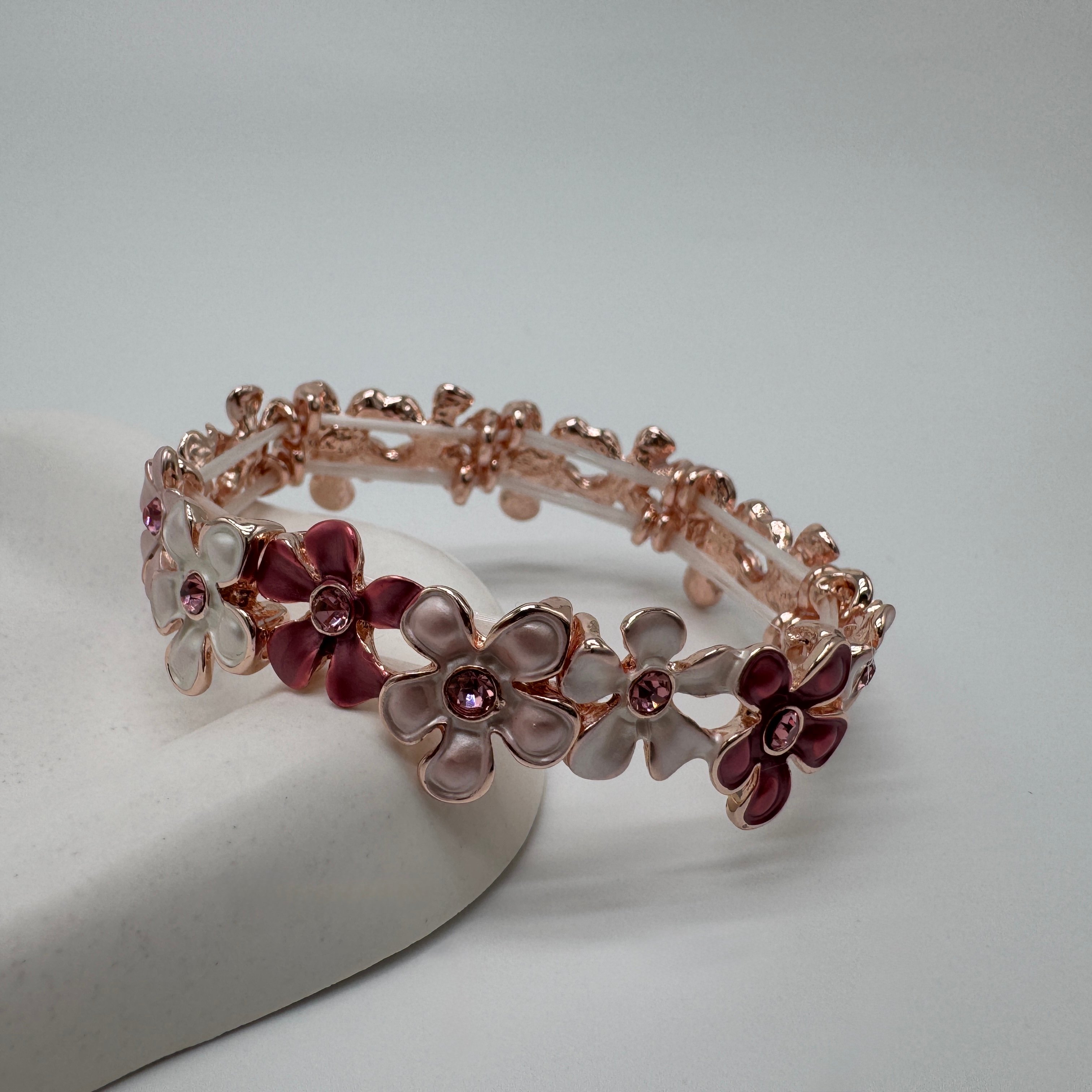 Divine Pulse Özel Seri Rose Bloom Kelepçe Bilezik - Rose