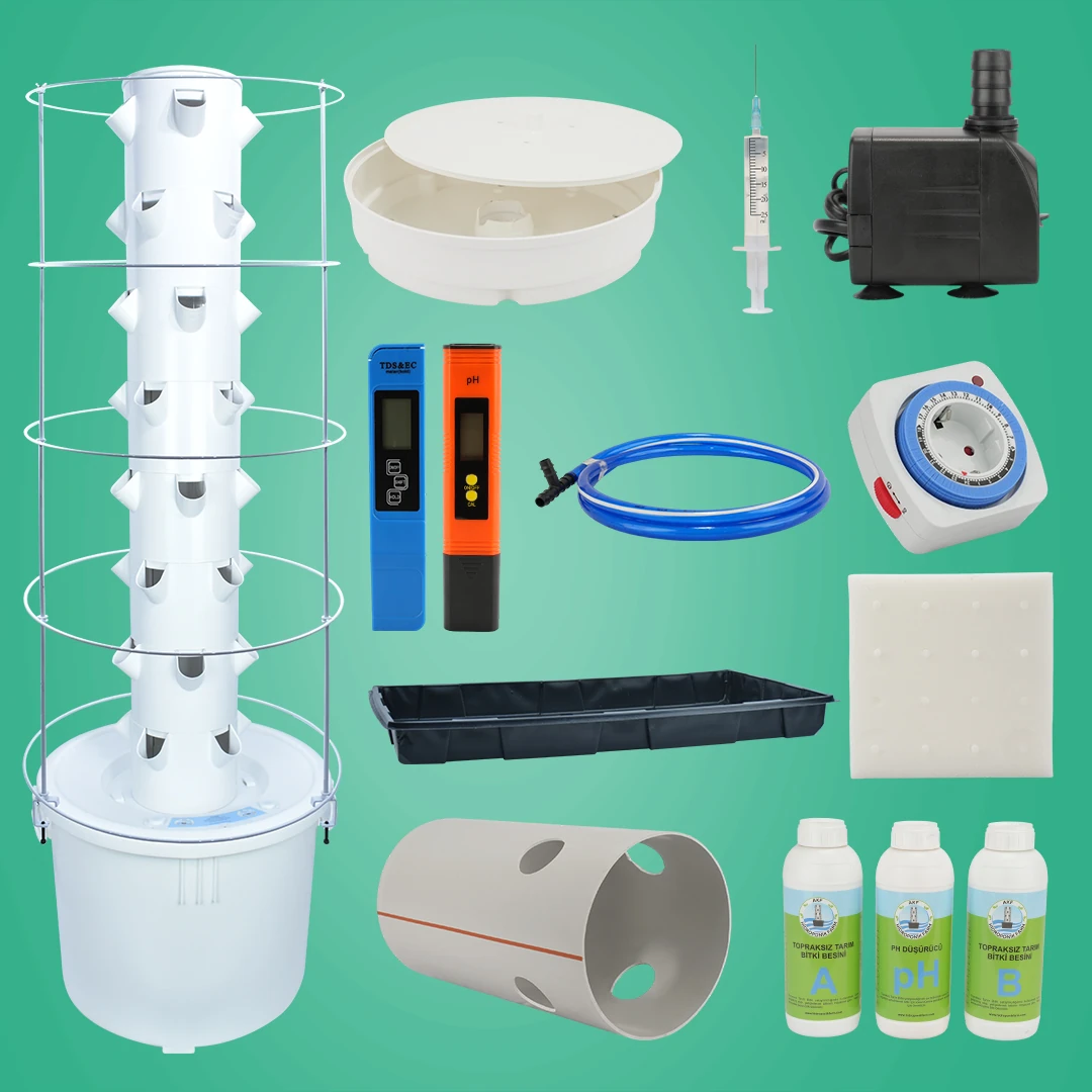 Dikey Hidroponik Sistem Set-4