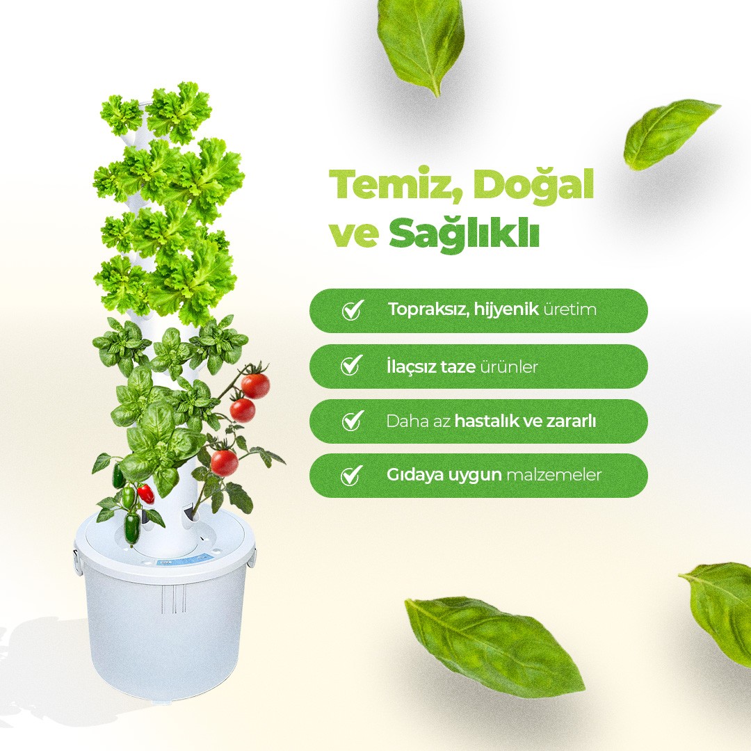 Dikey Hidroponik Sistem Set-1