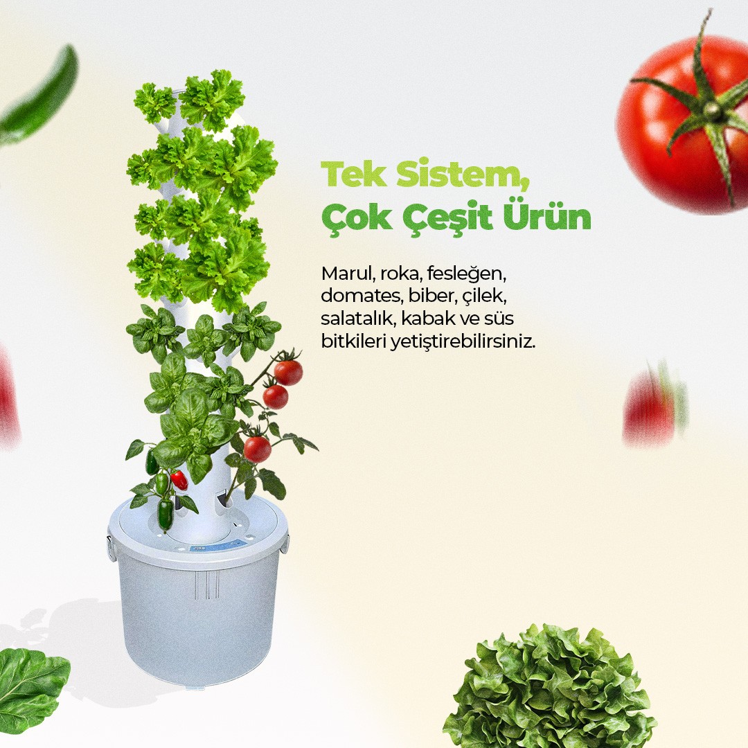 Dikey Hidroponik Sistem Set-1