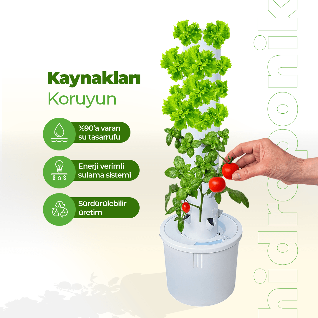 Dikey Hidroponik Sistem Set-1
