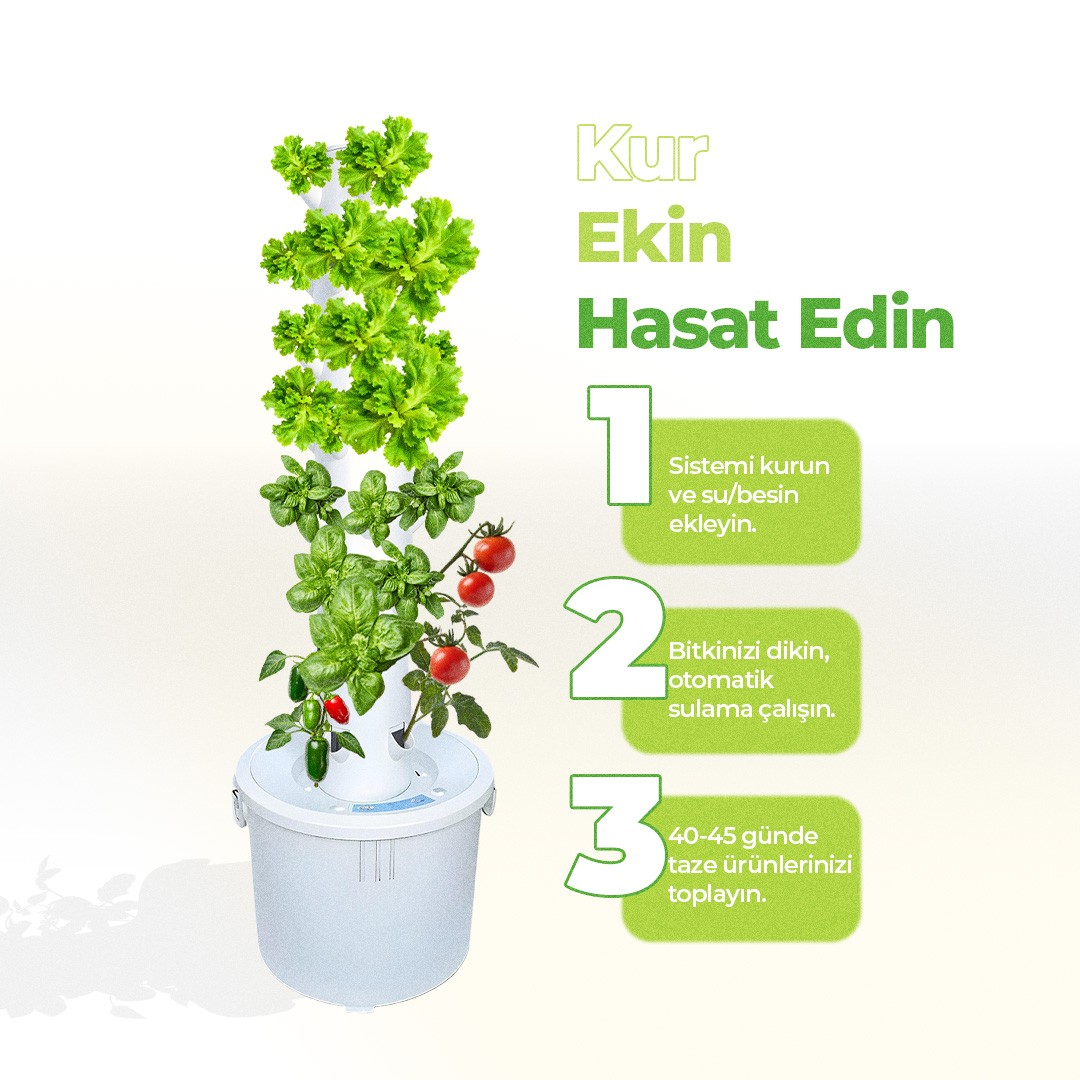 Dikey Hidroponik Sistem Set-1