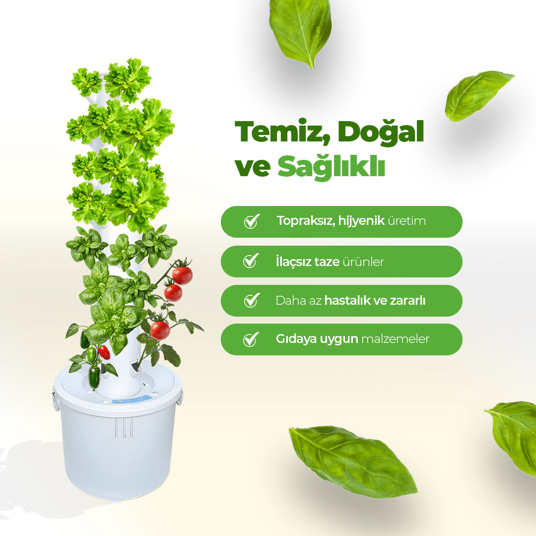Dikey Hidroponik Sistem Set-1