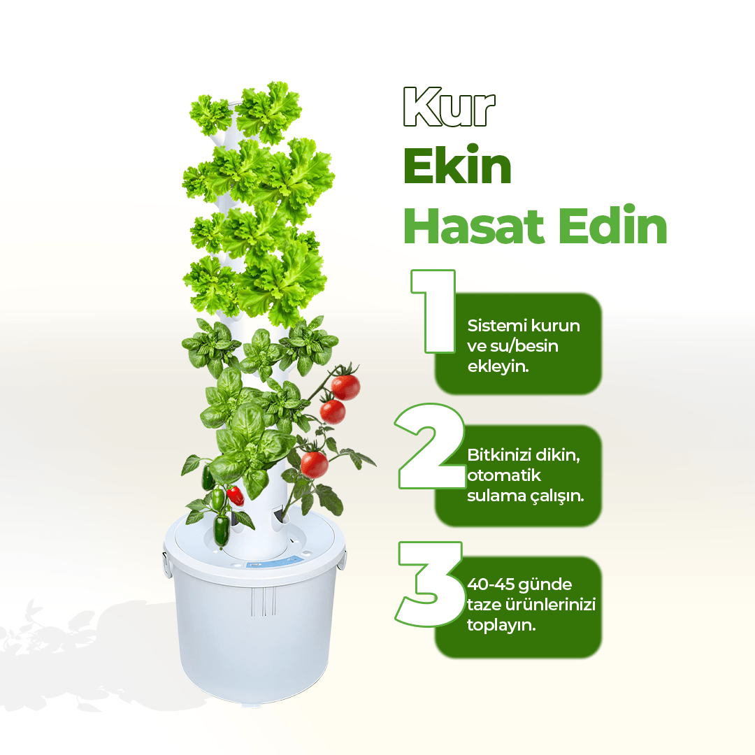 Dikey Hidroponik Sistem Set-1