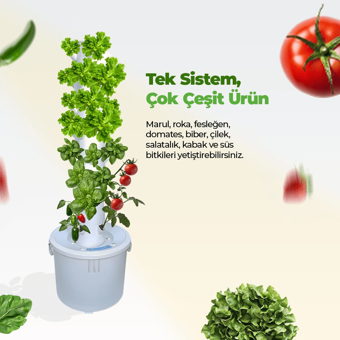 Dikey Hidroponik Sistem Set-1
