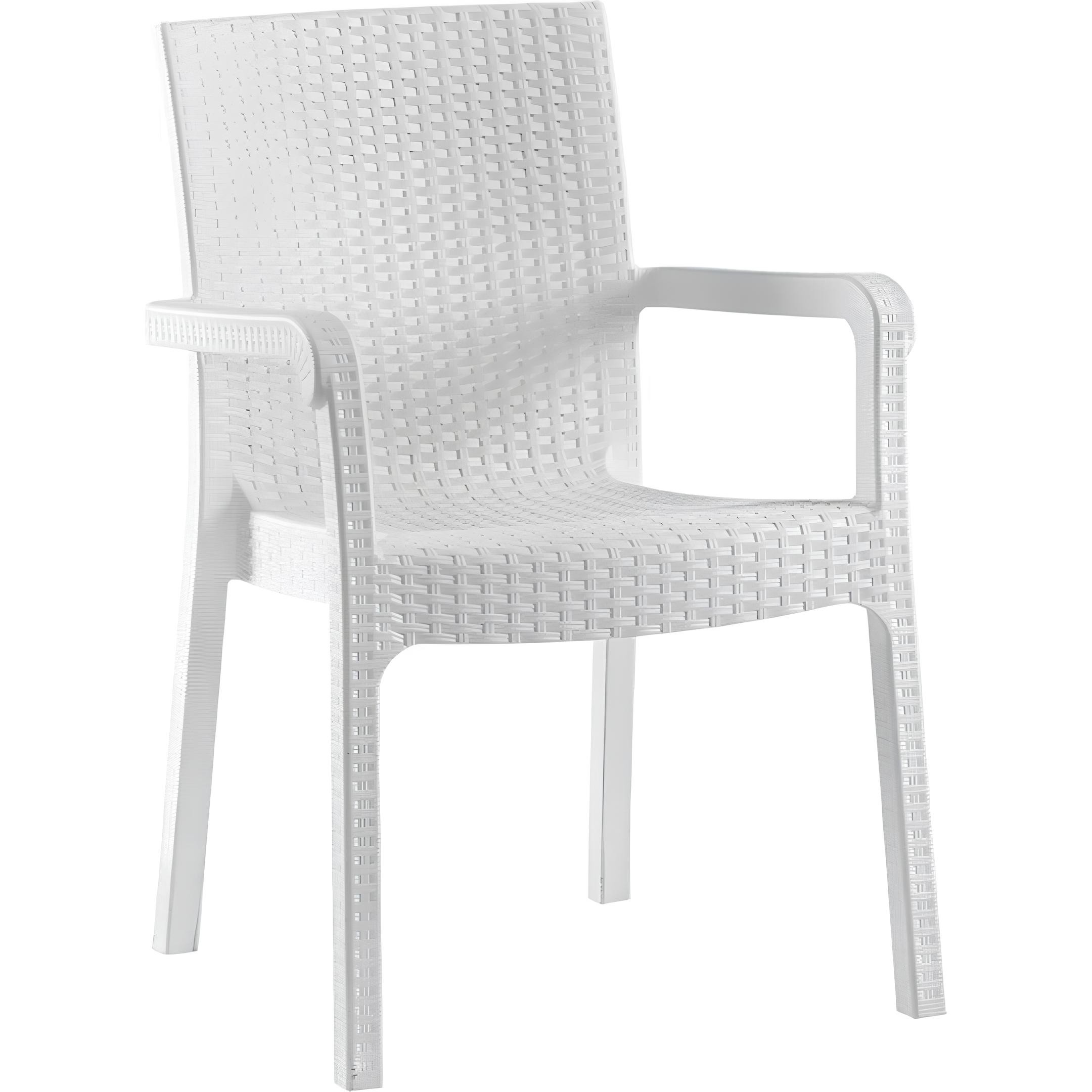 Holiday Markiz Rattan Koltuk | 6'lı Set - Beyaz